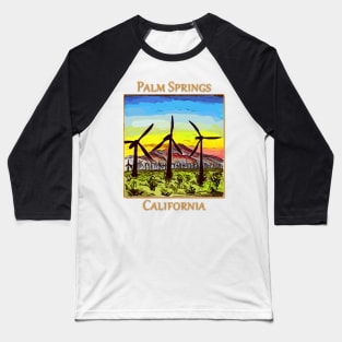 Wind Generators in Palm Springs California Baseball T-Shirt